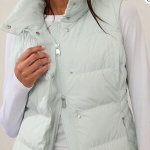 Athleta Athleta Downtown Puffer Vest, Glacier, Size XXS